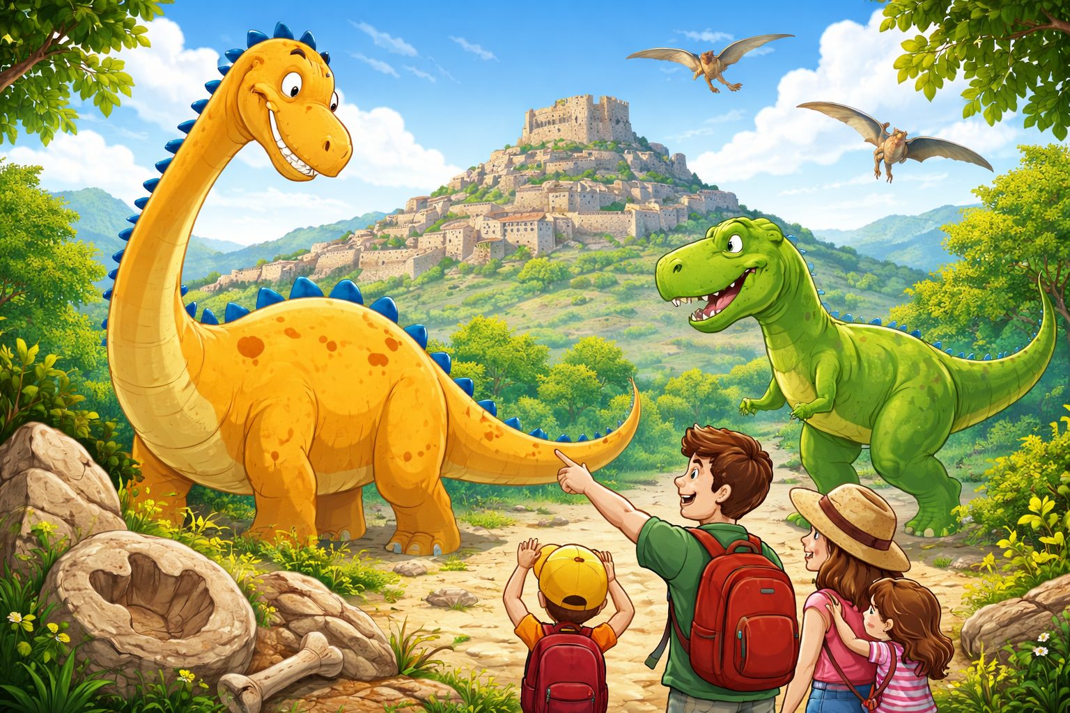 Museo Temps de Dinosaures de Morella con dinosaurios y visita en familia