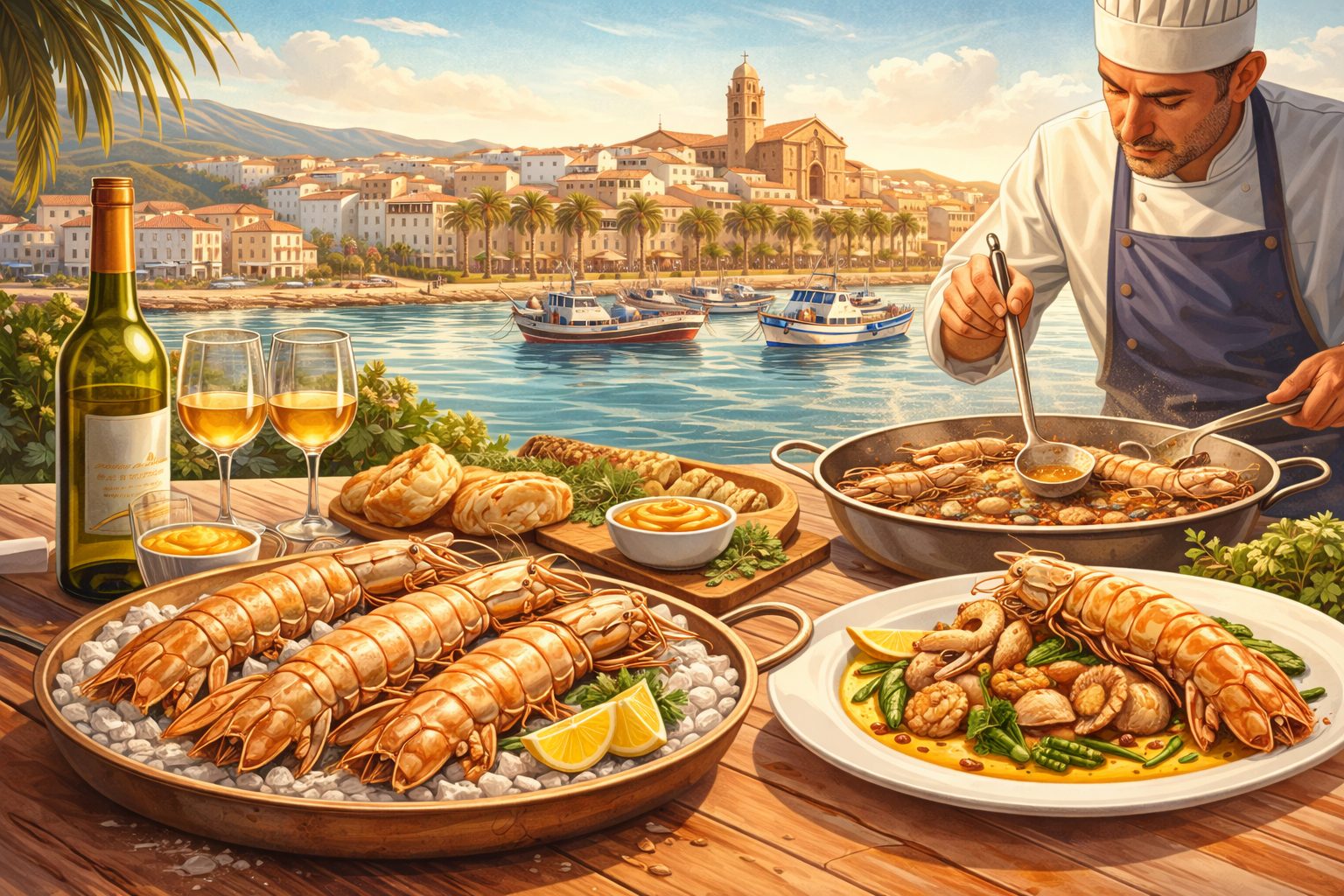 Imagen propia de la galera del Mediterráneo y el litoral de Vinaròs como símbolo de sus jornadas gastronómicas