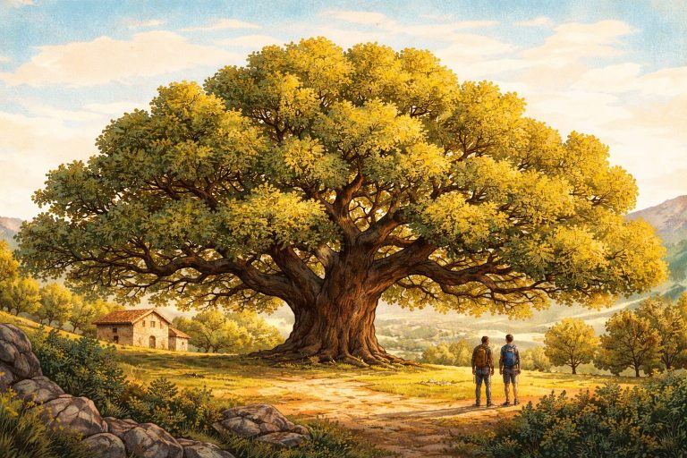 árbol monumental de Culla encina histórica del Maestrat