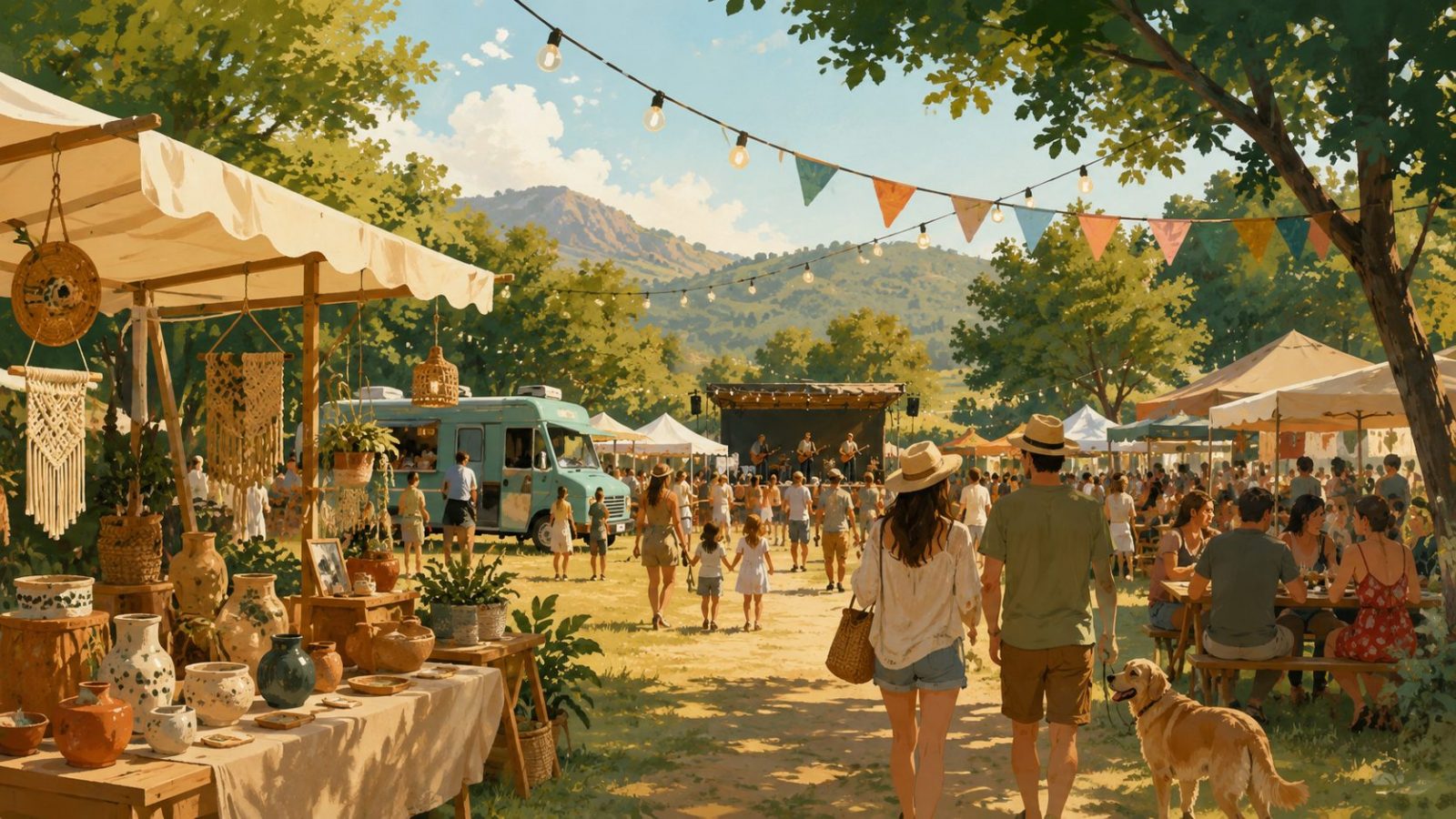 Anama Experience Market en Rossell con mercado artesanal y música al aire libre