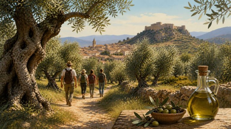 ruta aceite olivos milenarios Alcalà de Xivert paisaje con olivos mes de agosto