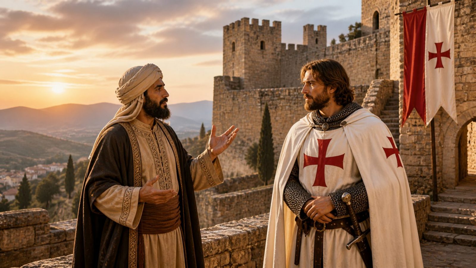 ruta teatralizada Castillo de Xivert escena histórica templarios