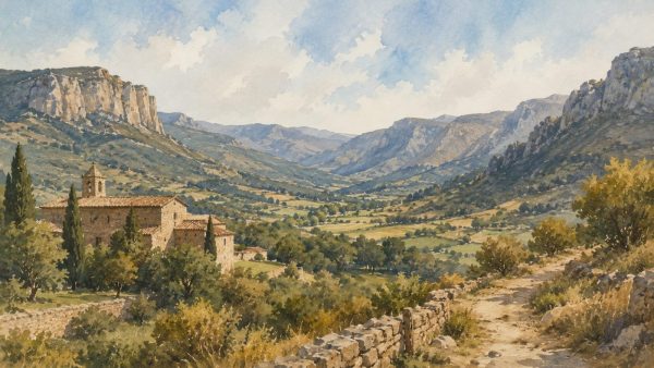 Ilustración artística inspirada en la Tinença de Benifassà y su origen medieval